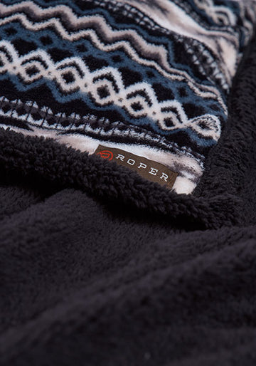 Roper Fuzzy Fleece Throw Blanket